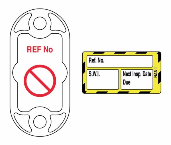 301AUA160 - Nanotag Kit Safe Working Load - Yellow