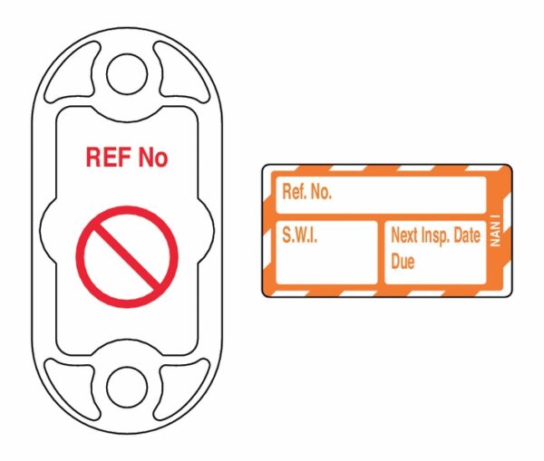 301AUA170 - Nanotag Kit Safe Working Load - Orange