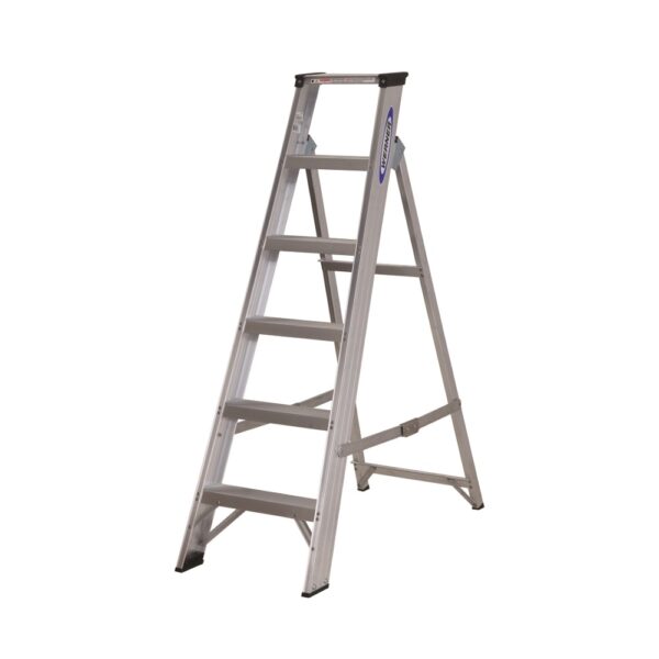 304TSA106 - EN 131 Industrial Swingback Stepladder 6 Tread