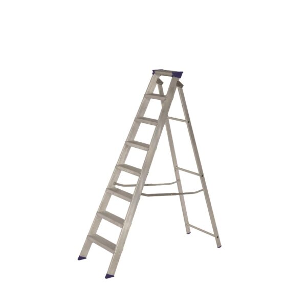 304TSA108 - EN 131 Industrial Swingback Stepladder 8 Tread