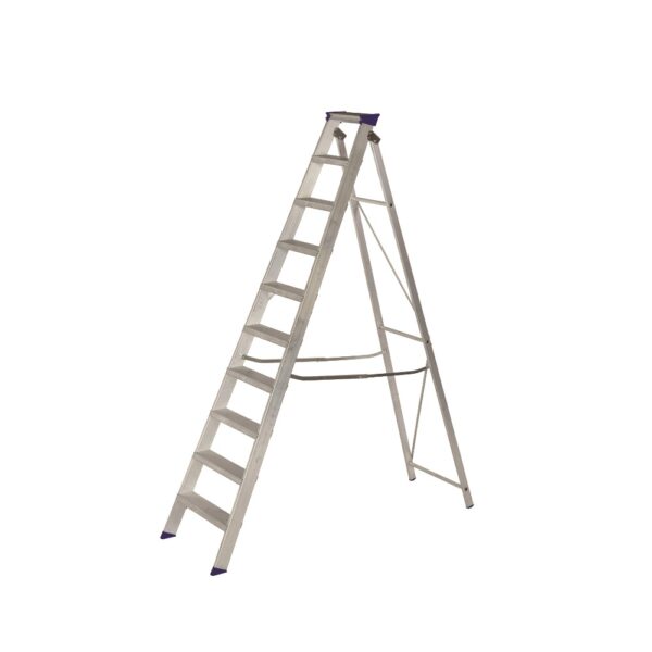 304TSA110 - EN 131 Industrial Swingback Stepladder 10 Tread