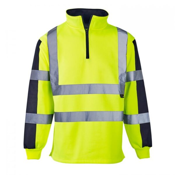 31741 - Hi Vis 2 Tone Yellow Rugby Shirt