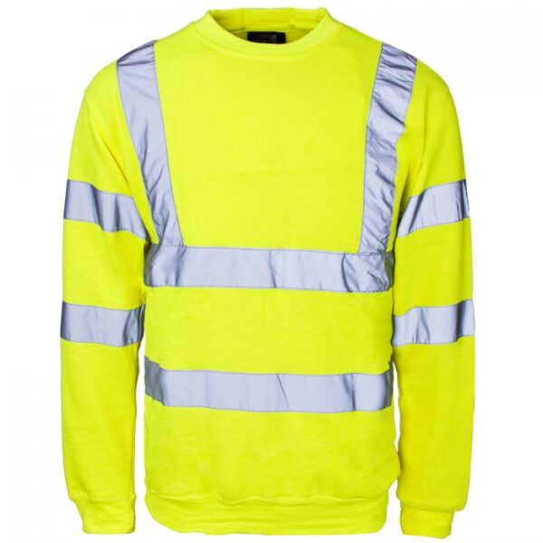 56841 - Hi Vis Yellow Crew Neck Sweatshirt