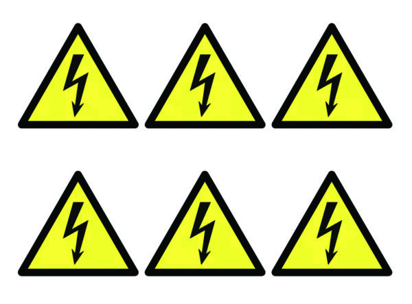 DJR191 - Electricity Symbols - Pk of 30 Labels