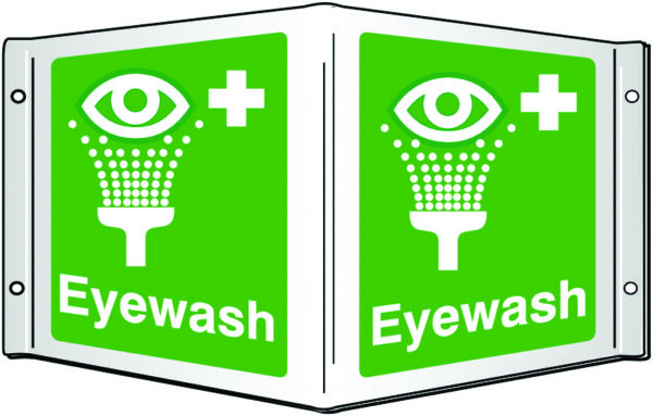 FA00516AE - 200x400mm Eyewash Projecting 3D Sign