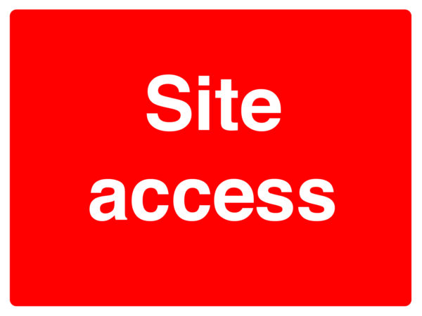 GSC03 - 450x600mm Site Access stanchion sign