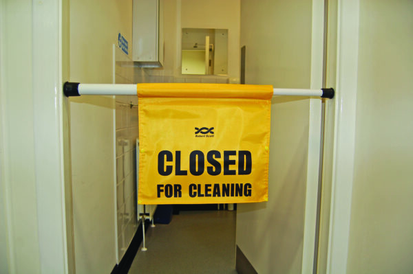 JAN0074 - Closed for cleaning sign