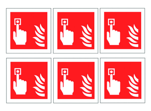 LDC31 - Fire Alarm Call Point Symbols - Pk of 30 Labels