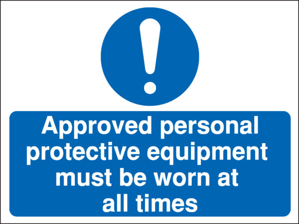 MD006BERP - 300x400mm Approved personal Construction Sign - Rigid