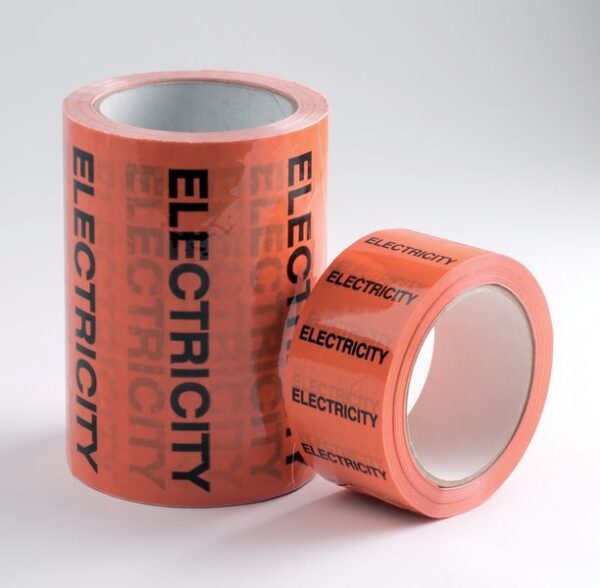 PIT49 - 50mmx33m Electricity BS Pipeline Marking & Identification Tape