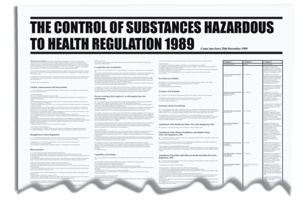 RFWC37 - 840x570mm COSHH Regulation 1989 Wallchart