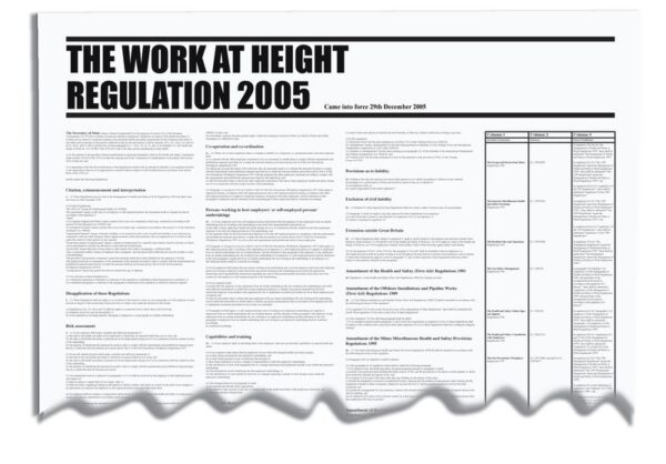 RFWC45 - 840x570mm The Work at Height Regulation 2005 Wallchart