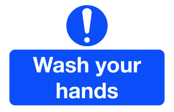 SML11B - 87x135mm Wash Your Hands - Pk of 6