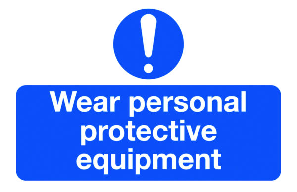 SML7B - 87x135mm Wear Personal Protective Equipment - Pk of 6