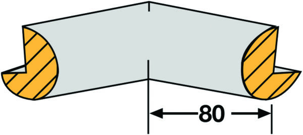 TRAF186 - Foam Edge Protector - Trapeze (Internal Corners)