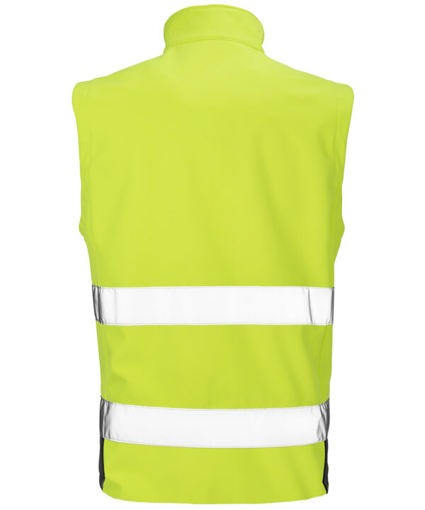 R451X - Printable Safety Softshell Gilet A high visibility, on-trend softshell gilet, perfect for laying up with other garments - Image 2