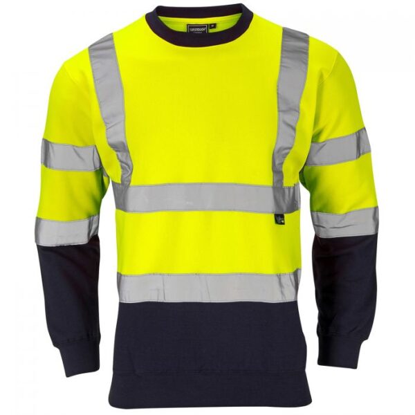 651491 - Hi Vis 2 Tone Yellow Sweatshirt