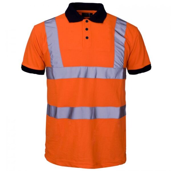 39381 Hi Vis Orange Polo Shirt