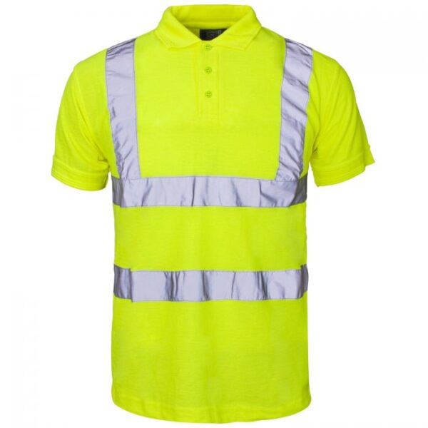 39441 Supertouch Hi Vis Yellow Polo Shirt