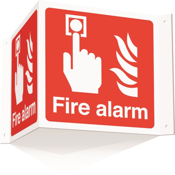 FR03716AE - 200x400mm Fire alarm Projecting 3D Sign