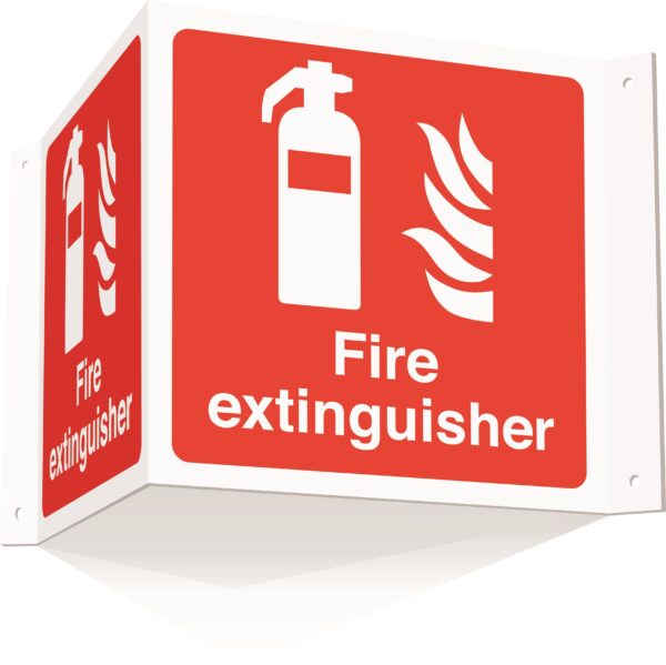 FR07216AE - 200x400mm Fire extinguisher Projecting 3D Sign