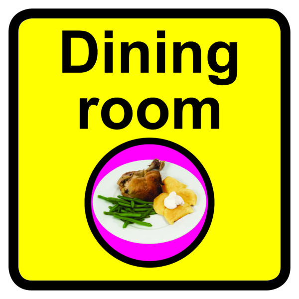 KAI105 - 300x300mm Dining Room Dementia Sign