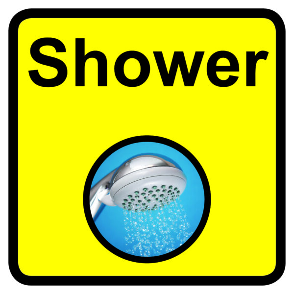 KAI109 - 300x300mm Shower Dementia Sign