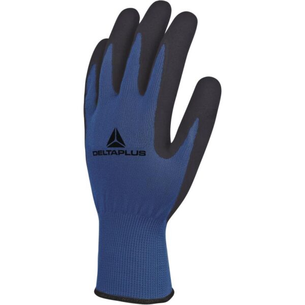 VE631 - KNITTED POLYESTER GLOVE - LATEX FOAM PALM