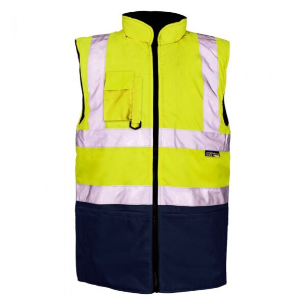 10141 Yellow/Navy 2 Tone Bodywarmer