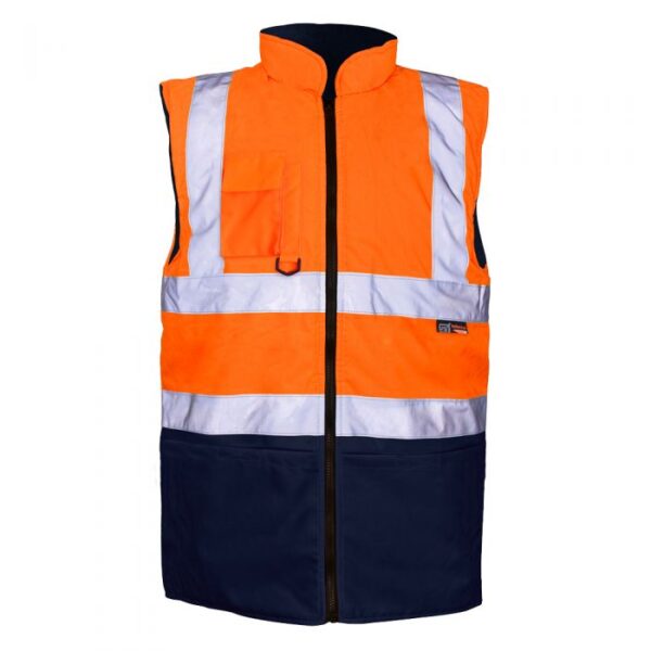 10181 Orange/Navy 2 Tone Bodywarmer