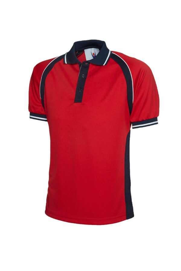 Uneek UC123 Sports Poloshirt 100% Textured Polyester Pique Knit Breathable Fabric - Image 2