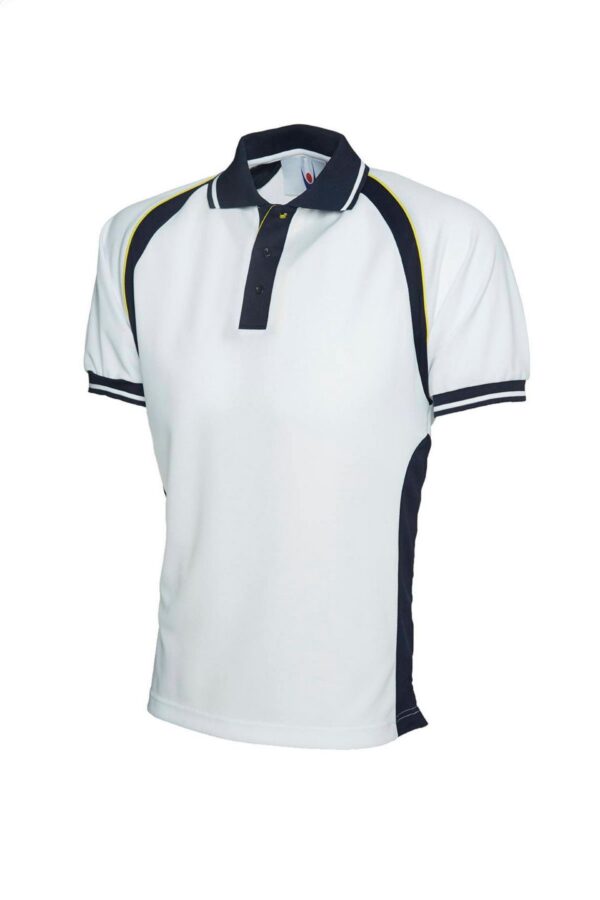 Uneek UC123 Sports Poloshirt 100% Textured Polyester Pique Knit Breathable Fabric - Image 3