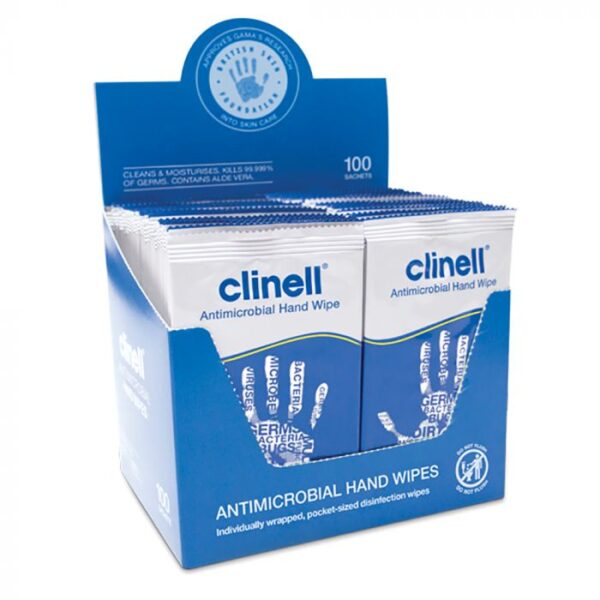 CC9543 - Clinell Antimicrobial Hand Wipes ‑ 100 Wipes