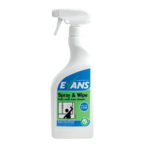 CD3082 - Evans Spray and Wipe Multi Surface Cleaner 750ml (Case of 6)