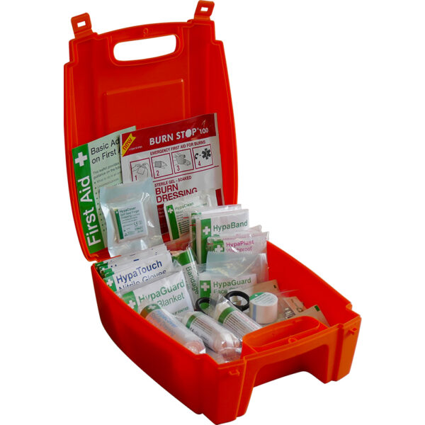 K3032SM - Evolution British Standard Compliant Workplace First Aid Kit in Orange Case (Small)