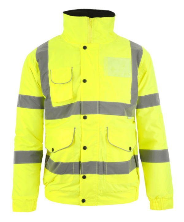 1118 Yellow Superior Hi Vis Bomber Jacket (EN20471)