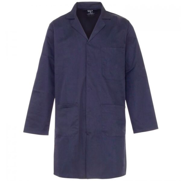 57091 Polycotton Lab Coat Navy