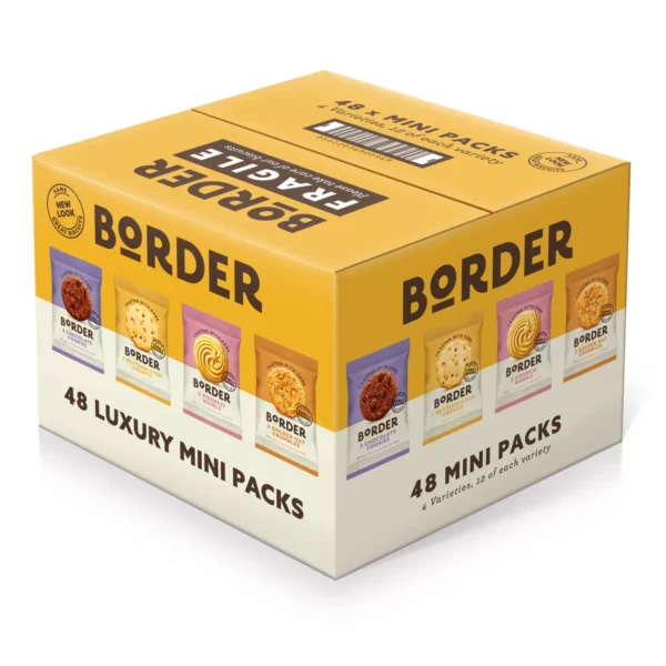 Border Luxury Mini Biscuit Assortment, 48 x 2 Pack