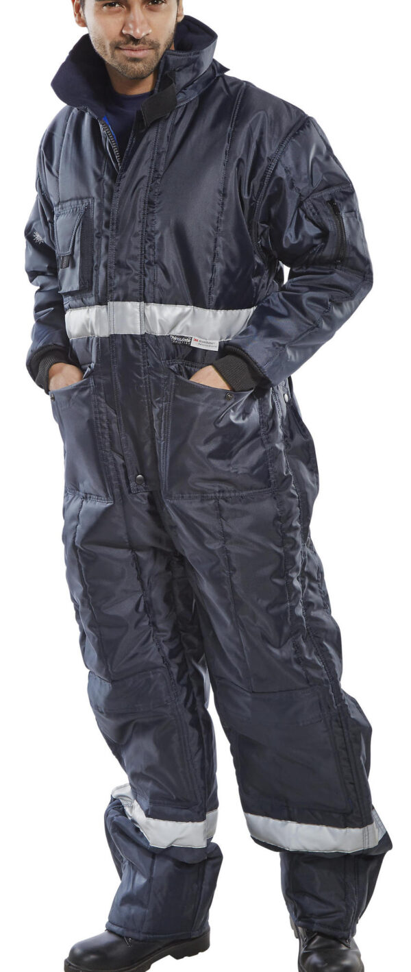 Coldstar Freezer Coverall Navy Blue