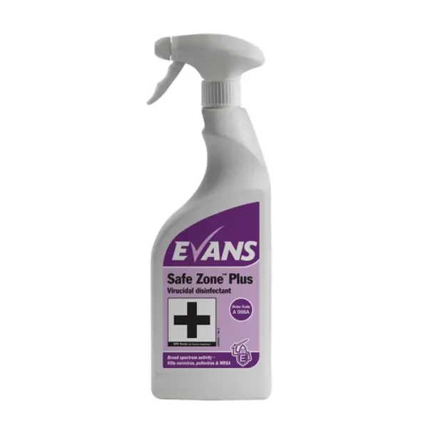 CD660 - Evans Safe Zone Plus Virucidal Disinfectant 750ml RTU