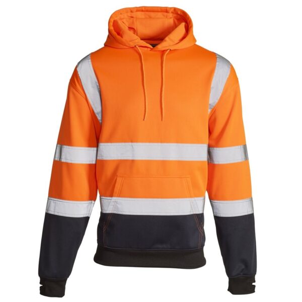 37181 Hi Vis 2 Tone Hooded Sweatshirt