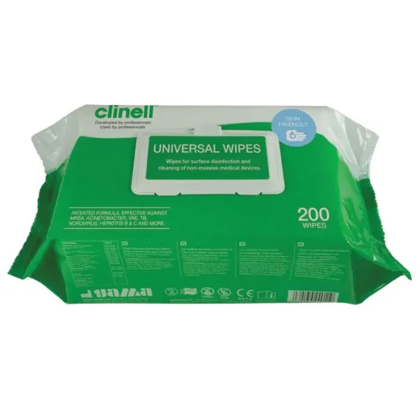 SA-PH1282 - Clinell Universal Sanitising Wipes Flowrap Pack ‑ 200 Wipes