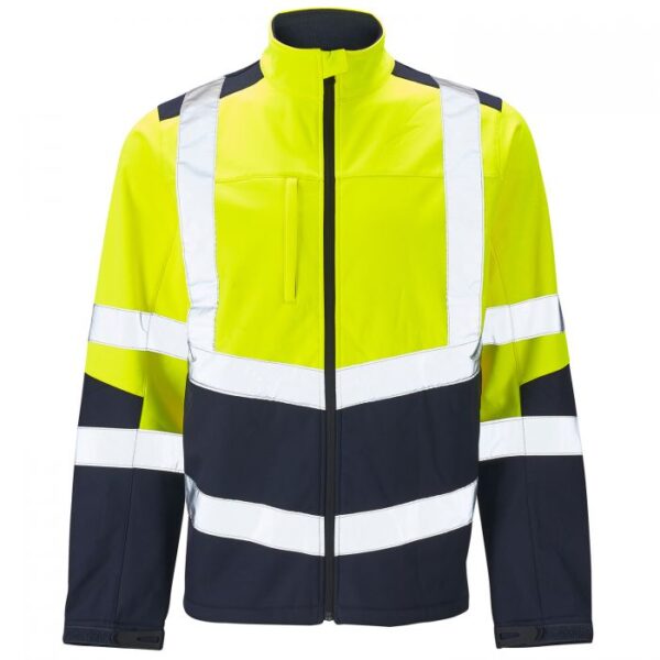 1051491 - Hi Vis 2 Tone Yellow Softshell Jacket