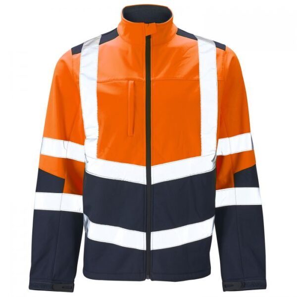 1051891 - Hi Vis 2 Tone Orange Softshell Jacket