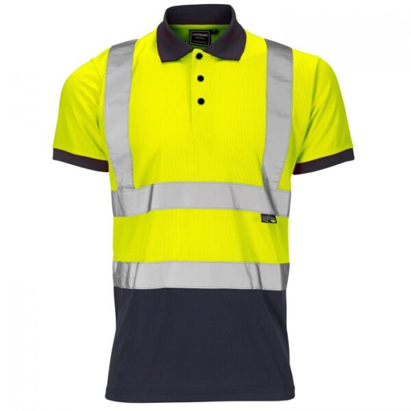 30S491 - Hi-Vis 2 Tone Yellow Polo Shirt