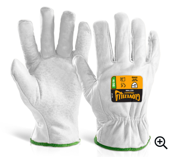 Glovezilla Cut Resistant Drivers Glove White