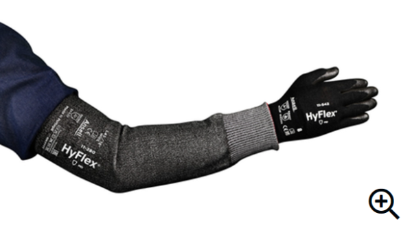 Ansell Hyflex 11-280 12" Sleeve Wide Black