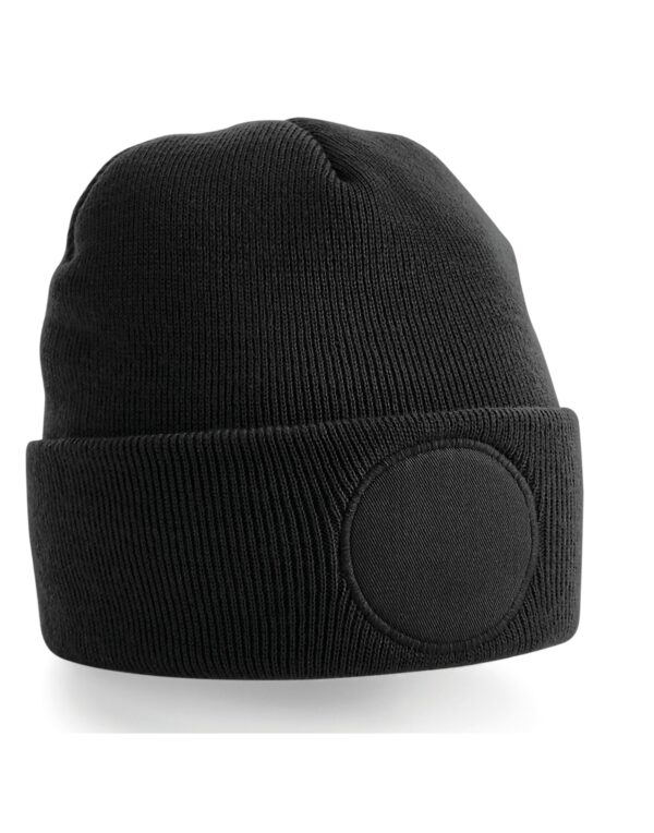 B446 - Circular Patch Beanie