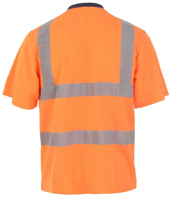 SUPER139 - Orange Hi Vis T-Shirt EN20471 & Rail-Track GO/RT 3279 - Image 2