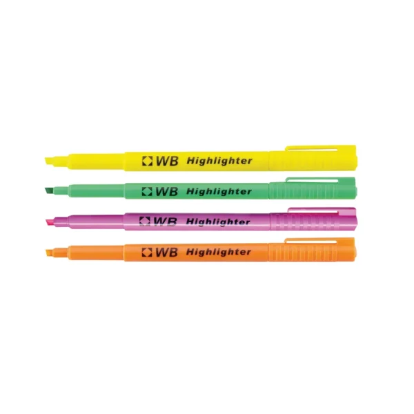 WX93206 - Highlighter Pens Assorted (Pack of 4)